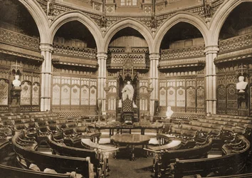Gemeinderatssaal im Londoner Guildhall, 1890